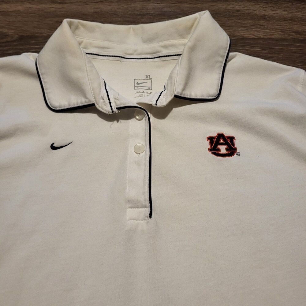 Nike Auburn University Tigers War Eagle Rounded Collar Polo Women's XL - Picture 2 of 5